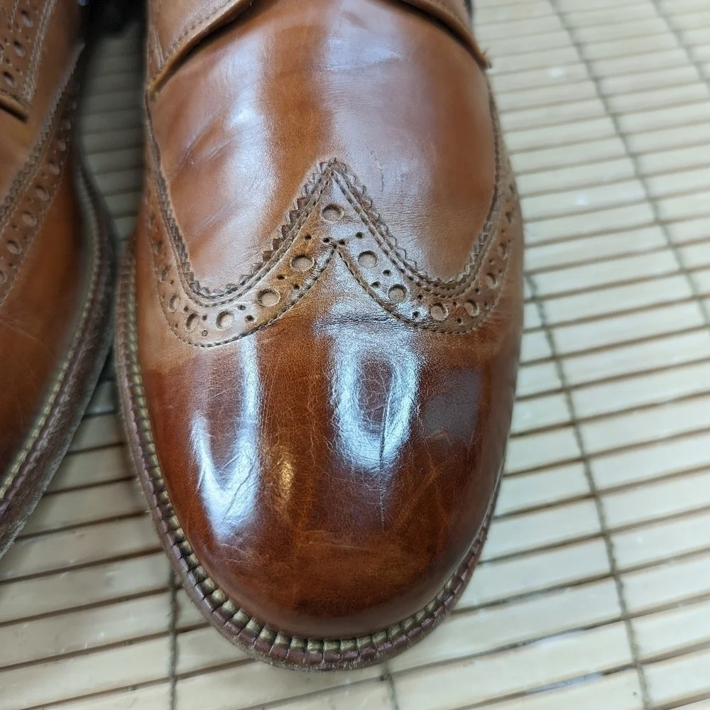 Cole Haan American Classics Harrison 2.0 Grand Wing Tip two tone brown leather O